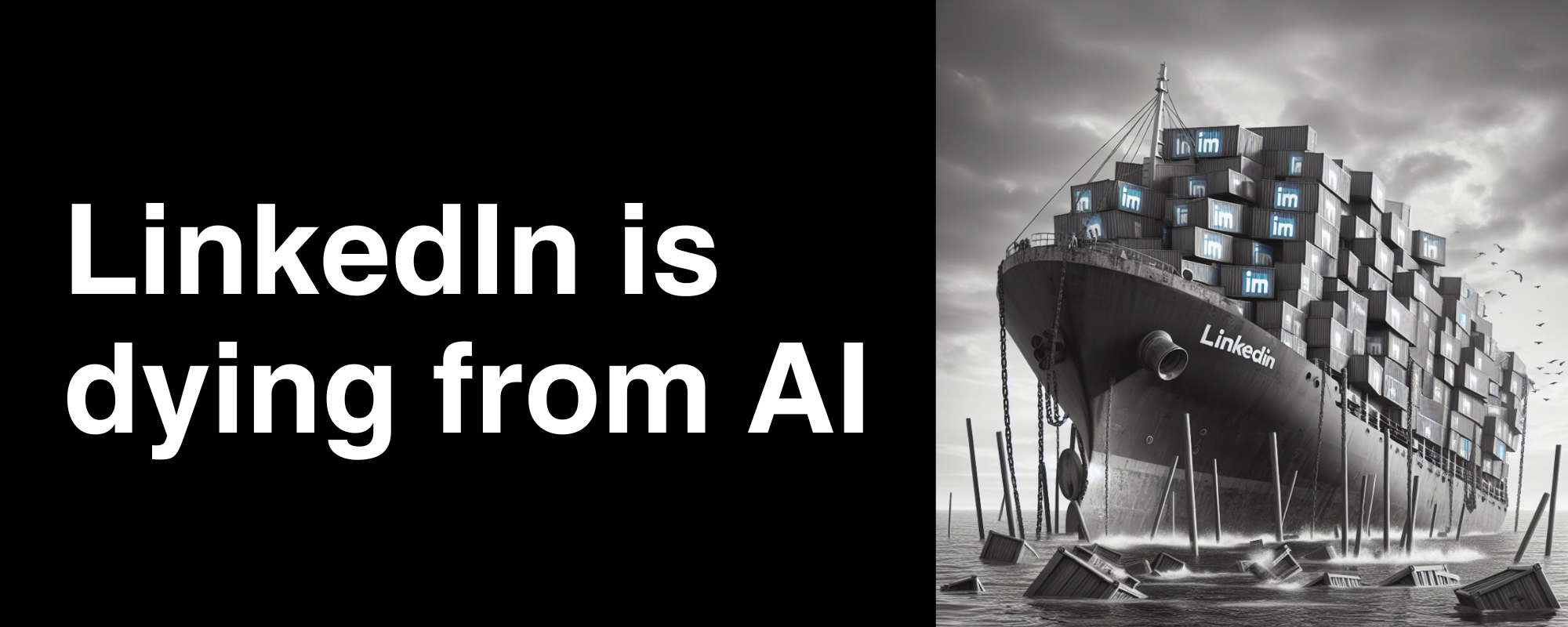 The LinkedIn ship sinking from AI-generated content